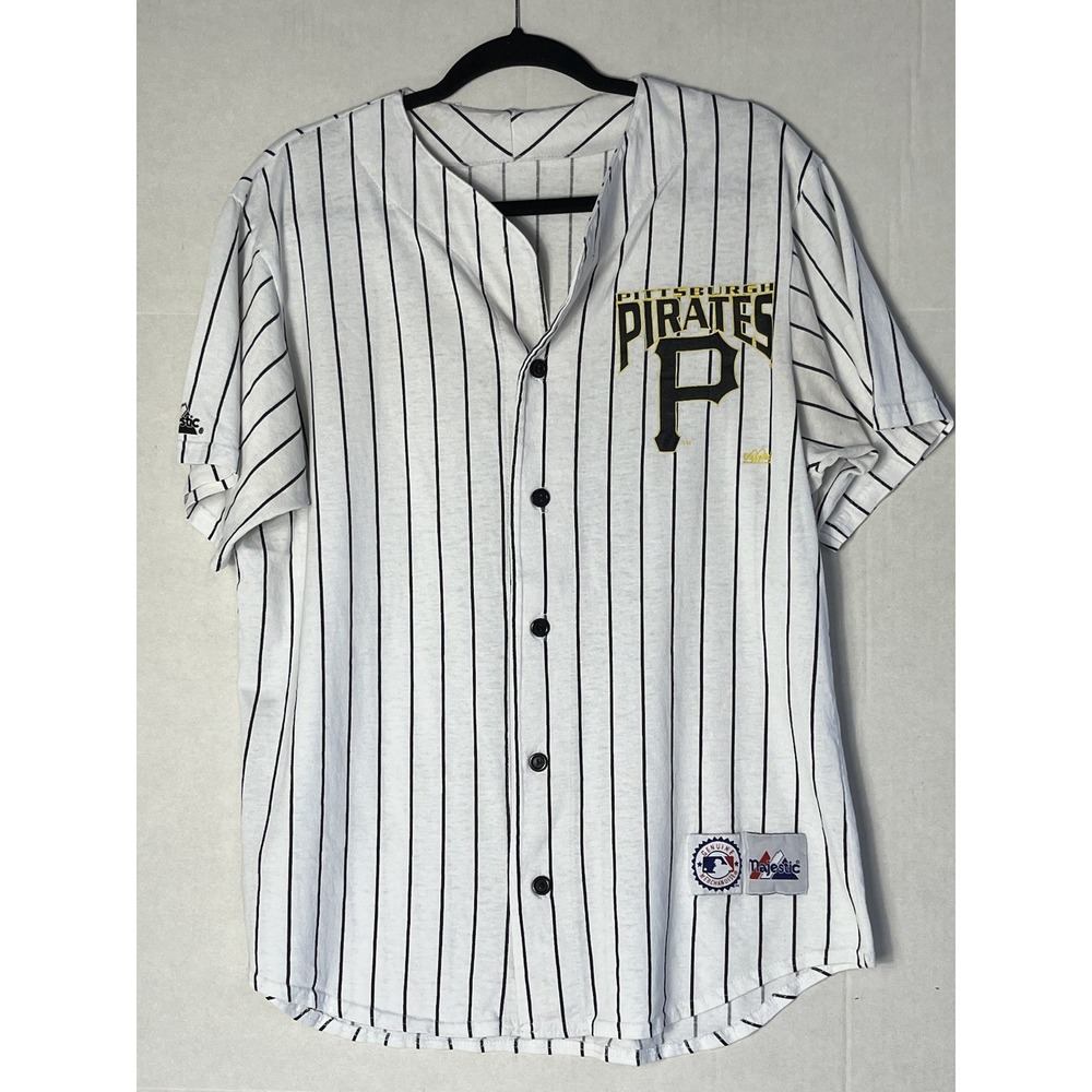Vintage 1990s Pittsburgh Pirates Majestic Cotton Jersey Men's USA See Descr